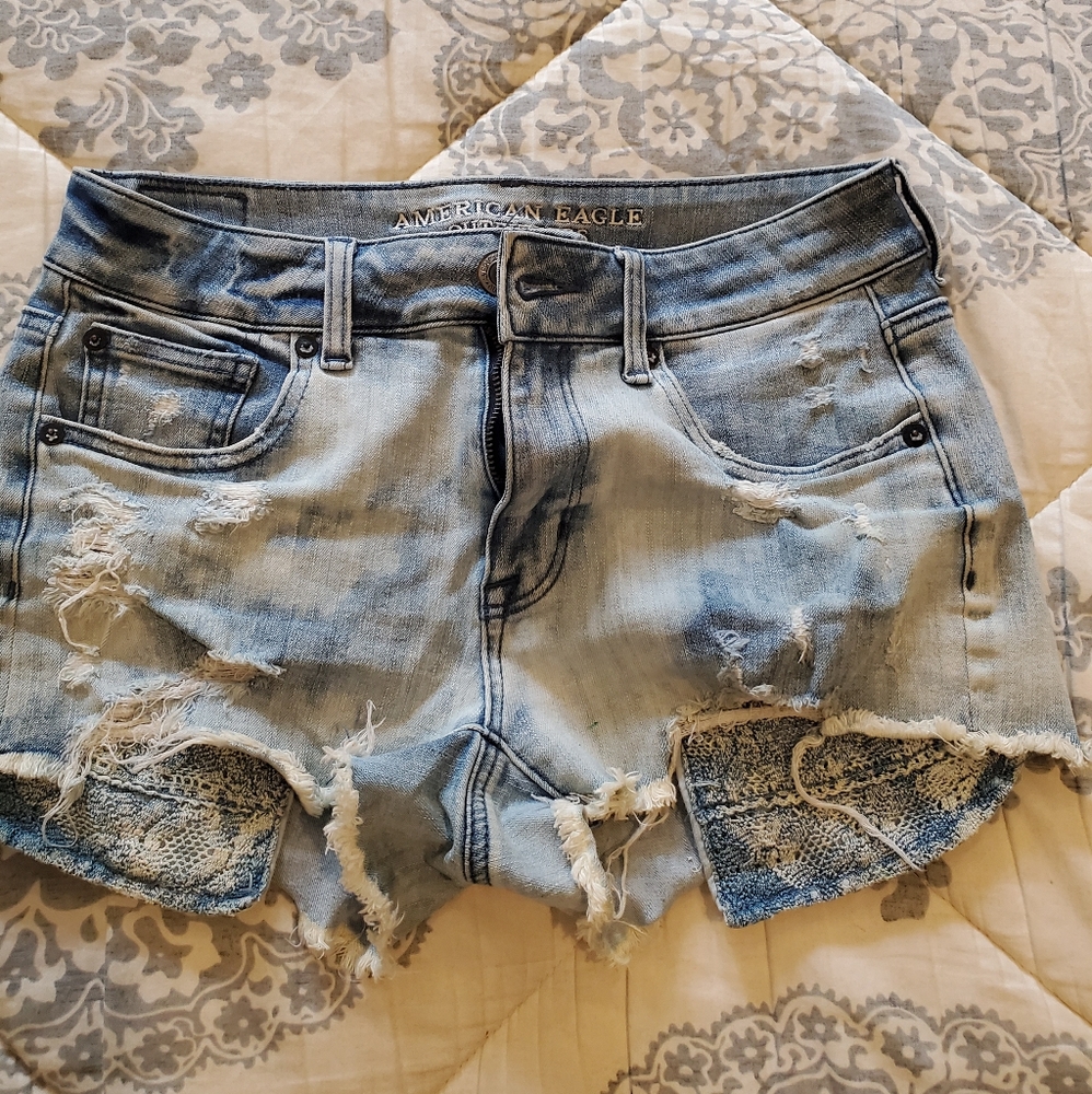 Denim shorts